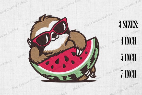 Cute Sloth Loves Watermelon: A Designer's Review