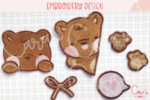 Hoza Patch Set Review: A Cute Bear Design for Etsy Sellers