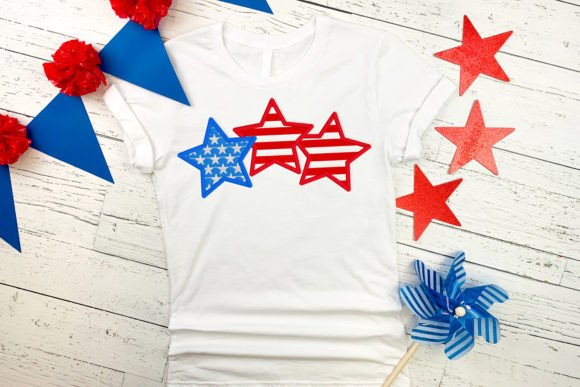 Review: Patriotic Trio of Stars Applique for Etsy Shops