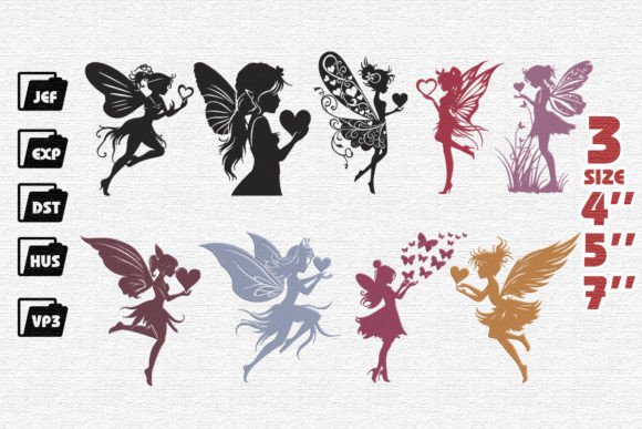 Review: Set of Fairies with Heart for Holiday Crafts